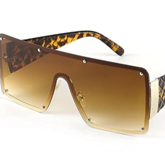 Gradient gold woman's sunglasses - Picture 5 of 7